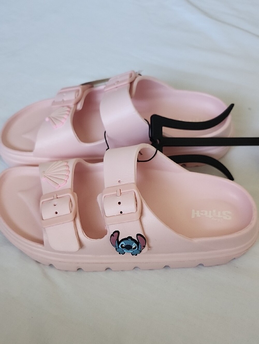 Disney Ground Up Ladies Stitch 2 Piece Strap EVA Slide Sandals NWT Size 9 - Picture 3 of 9